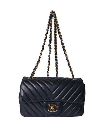 Chevron Rectangular Mini, £1,900, Handbags, Front view